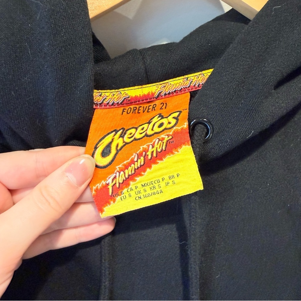 Forever 21 X Flamin Hot Cheetos Hooded Sweatshirt - Picture 4 of 7